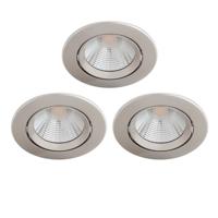 Philips Set van 3 inbouwspotsSparkle nikkel - 75601700