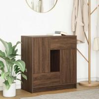 Dressoir met lades en deuren 70,5x34x74,5 cm bruin eiken