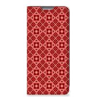 Xiaomi 12 | 12X Hoesje met Magneet Batik Rood - thumbnail