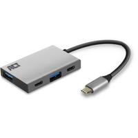 ACT Connectivity Connectivity USB-C Hub 4-Port met 2x USB-C en 2x USB-A - thumbnail