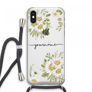 Daisies: iPhone XS Max Transparant Hoesje met koord
