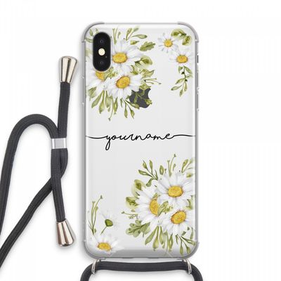 Daisies: iPhone XS Max Transparant Hoesje met koord