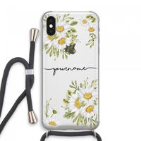 Daisies: iPhone XS Max Transparant Hoesje met koord