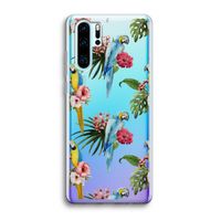 Kleurrijke papegaaien: Huawei P30 Pro Transparant Hoesje