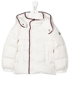 Moncler Enfant doudoune à fermeture zippée - Blanc