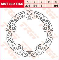 TRW Remschijf, remschijven voor de moto, MST331RAC