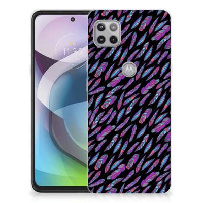 Motorola Moto G 5G | TPU bumper | Feathers Color