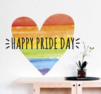 Muursticker Happy Pride Day
