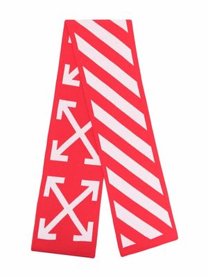 Off-White Kids écharpe à imprimé Diag Arrows - Noir