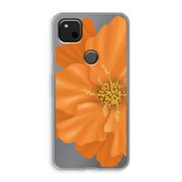 Orange Ellila flower: Google Pixel 4a Transparant Hoesje
