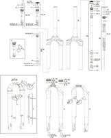 ROCKSHOX verende voorvork "paragon rl solo air" 28" sus.fork paragon rl solo air 28"