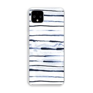 Ink Stripes: Pixel 4 XL Transparant Hoesje