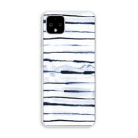 Ink Stripes: Pixel 4 XL Transparant Hoesje