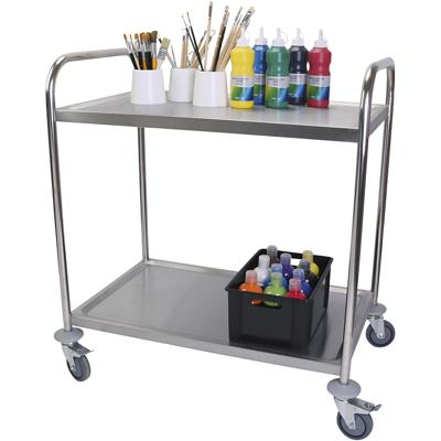 Stalen trolley, afm 51x83 cm, 1 stuk