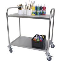 Stalen trolley, afm 51x83 cm, 1 stuk