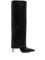 Le Silla bottes en cuir à talon 120 mm - Noir - thumbnail