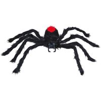 Fiestas Horror spin groot - Halloween decoratie/versiering - zwart - 60 cm   -