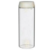 Ideas4seasons pot voor ecosysteem - glas - deksel met LED - 8 x 23 cm - vaas