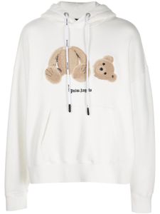 Palm Angels hoodie à motif ours signature - Blanc