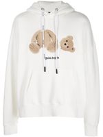 Palm Angels hoodie à motif ours signature - Blanc - thumbnail