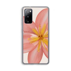 Pink Ellila Flower: Samsung Galaxy S20 FE / S20 FE 5G Transparant Hoesje