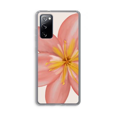 Pink Ellila Flower: Samsung Galaxy S20 FE / S20 FE 5G Transparant Hoesje