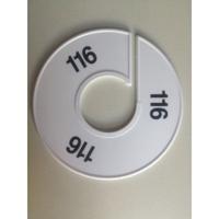 Maatring 11 cm wit/zwart 116