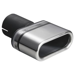 Ulter Sport Uitlaatsierstuk - Ovaal 110x45mm - Lengte 80mm - Montage ->50mm - RVS USN134