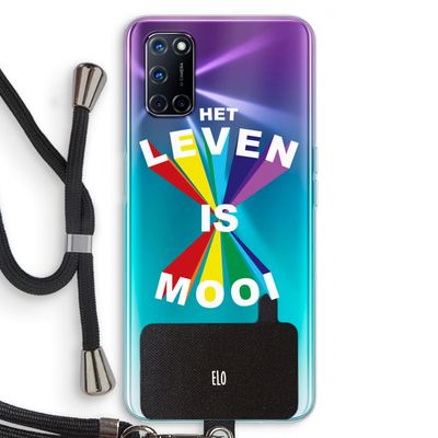 Het Leven Is Mooi: Oppo A92 Transparant Hoesje met koord
