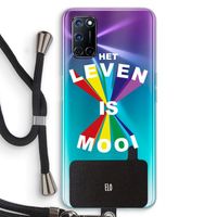 Het Leven Is Mooi: Oppo A92 Transparant Hoesje met koord