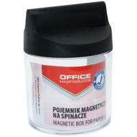 OFFICE products papierklemhouder, zonder clips, rond, magnetisch, transparant