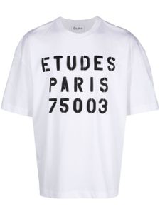 Études Studio t-shirt oversize à logo imprimé - Blanc