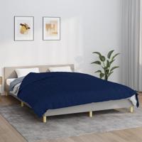 VidaXL Verzwaringsdeken 220x240 cm 15 kg stof blauw