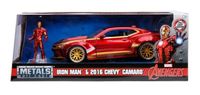 Avengers Diecast Model 1/24 2016 Chevy Camaro SS Iron Man - thumbnail