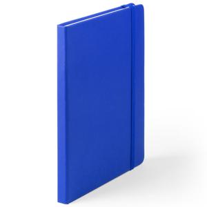 Notitieboekje - met elastiek - A5 - blauw - 100 paginas - opschrijfboekjes - lue schriften