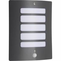 Wandlamp Brilliant Todd Buitenkant Bewegingsdetector Antraciet Metaal 60 W E27 - thumbnail