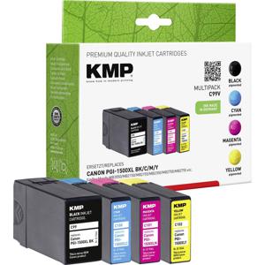 KMP Inktcartridge vervangt Canon PGI-1500BK XL, PGI-1500C XL, PGI-1500M XL, PGI-1500Y XL Compatibel Combipack Zwart, Cyaan, Magenta, Geel C99V 1564,0050