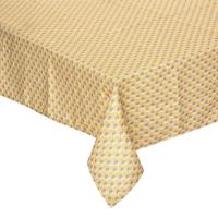 Atmosphera Tafelkleed - polyester - oker geel met print - 240 x 140 cm Atmosphera Tafelkleed - polyester - oker geel met print - 240 x 140 cm