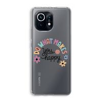 Happy days: Xiaomi Mi 11 Transparant Hoesje