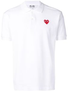 Comme Des Garçons Play polo à patch cœur - Blanc