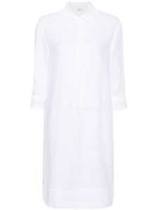 Peserico robe-chemise à ornements de perles - Blanc