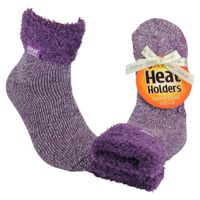 Ladies lounge socks maat 4-8 (37-42) lila mauve/c