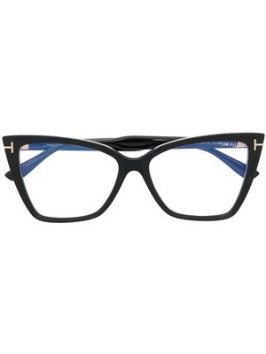 TOM FORD Eyewear lunettes de vue à monture géométrique - Noir