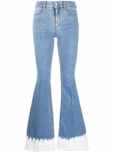 Stella McCartney jean évasé 70's à ourlet délavé - Bleu