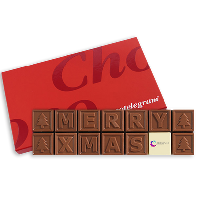 Chocolade Telegram ''Merry Christmas''