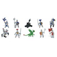 Plastic ridders en draken speelfiguren - thumbnail