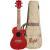 Flight Gemstone Series DUC380 CEQ Coral elektrisch-akoestische concert ukelele met gigbag