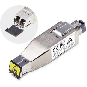 StarTech.com Gigabit Glasvezel naar RJ45 Ethernet Media Converter Dongle, Optical Singlemode 10km/Mu