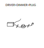 Kdln - driver + dimmer + plug accessoires