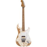 Charvel Henrik Danhage Signature Pro-Mod So-Cal Style 1 HS FR M White Relic met Charvel Multi-Fit Hardshell Gig Bag